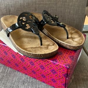 Tori Burch Miller Cloud Sandals - never worn, with box and dust bag. Size 6.5